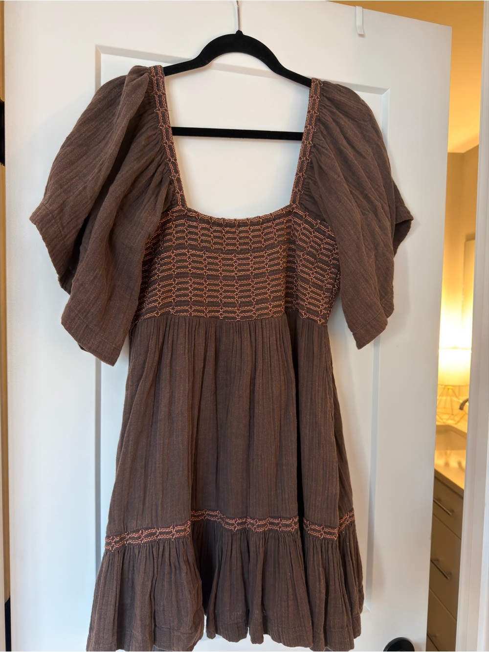 Free People Easy to Love Bubble Mini Dress Size S
